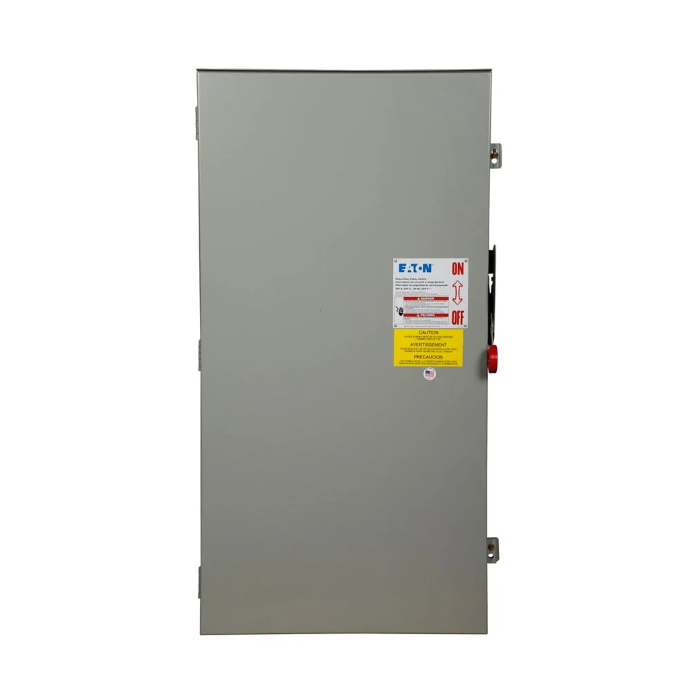 EATON DH265FWKV Heavy Duty Single-Throw Fused Safety Switch, Corrosion Resistant, Enhanced Visible Blade | BJ2HBE