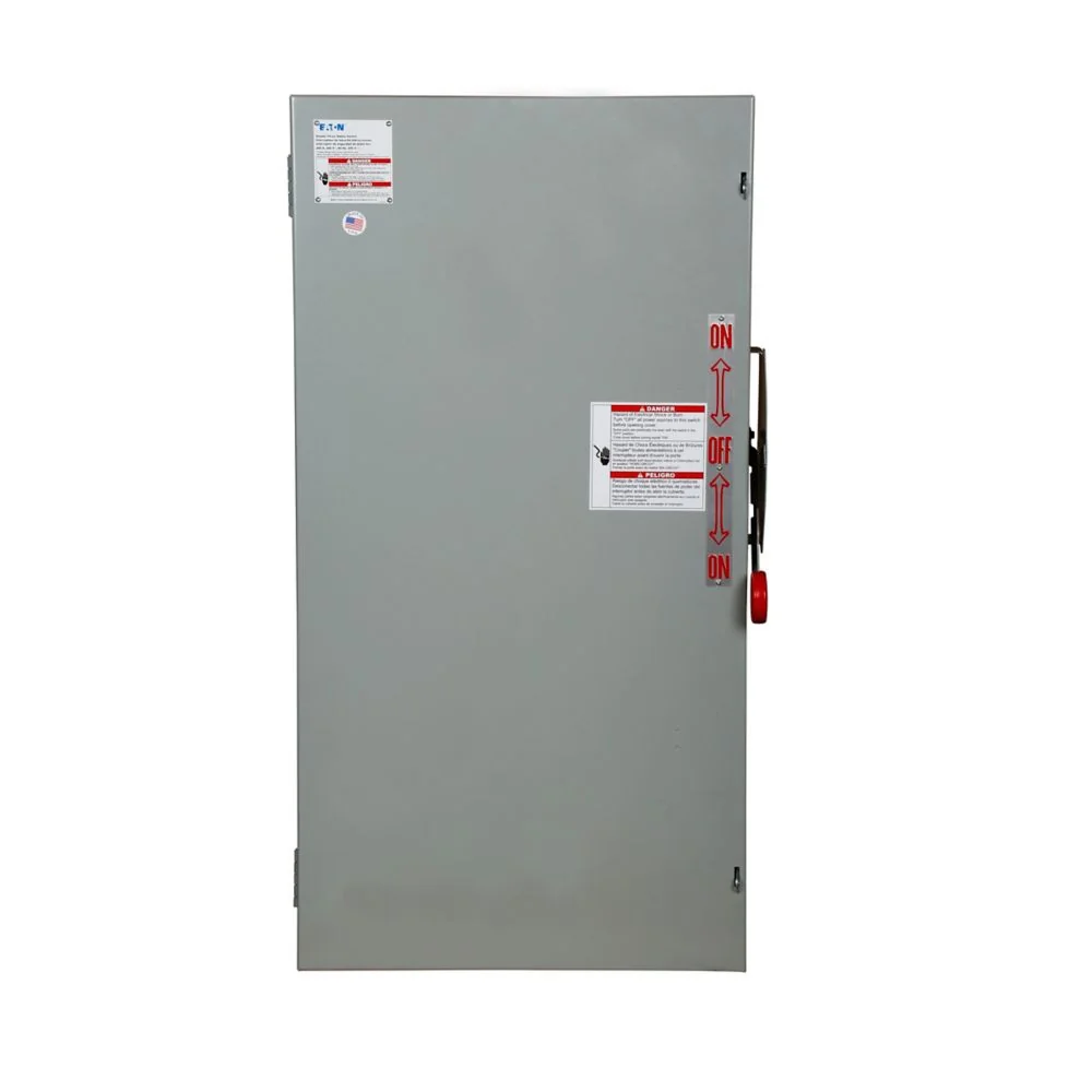 EATON DT226UGK Heavy Duty Double-Throw Non-Fused Safety Switch, 600 A, Nema 1, Painted Steel | BJ2MZW