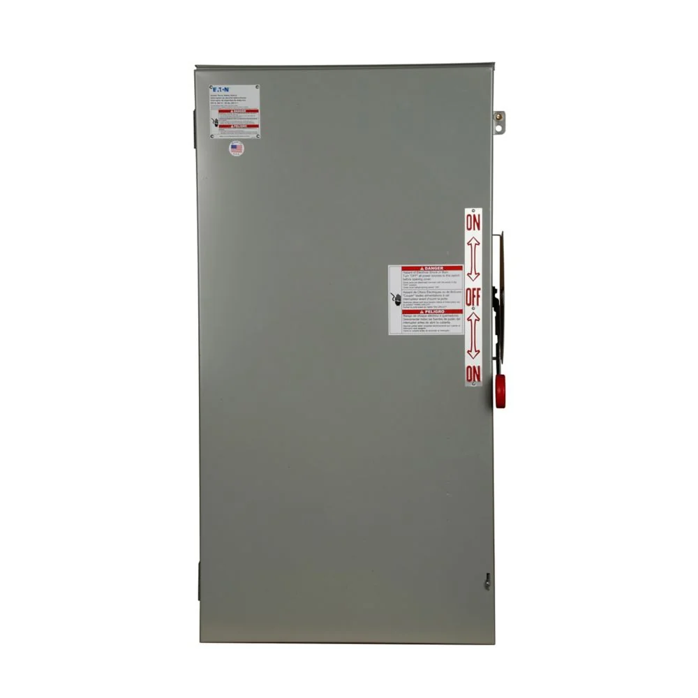 EATON DT465UDK Heavy Duty Double-Throw Non-Fused Safety Switch, 400 A, Nema 12, Painted Galvanized Steel | BJ2PLD