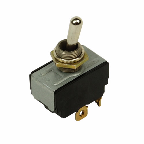EATON E10E220DS E10 Toggle Switch, Two-Pole, On, Off, On, 0.688 Inch Lever, Screw, Double-Throw | BJ2PXY