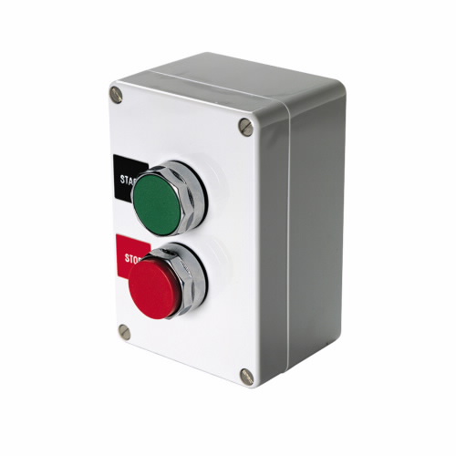 EATON E22ASB204 Pushbutton, 22.5 Mm, Non-Metallic Heavy-Duty, Nema 4, 4X, 12, 13, Green/Red Actuator | BJ2QCW