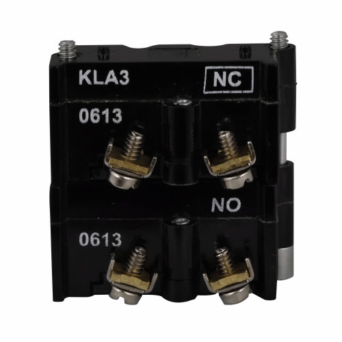 EATON E30KLA3 E30 Pushbutton Contact Block, E30, St And ard Contact Block, 1No-1Nc | BJ2VVA