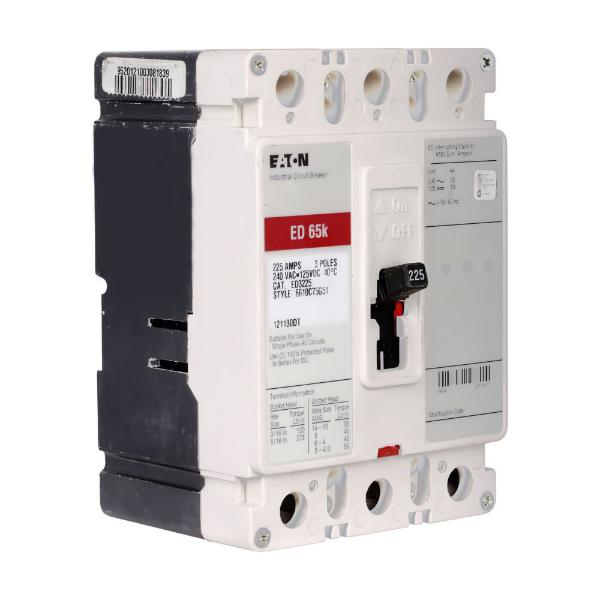 EATON ED3100I C Nema F-Frame Molded Case Circuit Breaker, Type Ed, Cable In/Cable Out, 3-Pole, 10 | BJ4AEG
