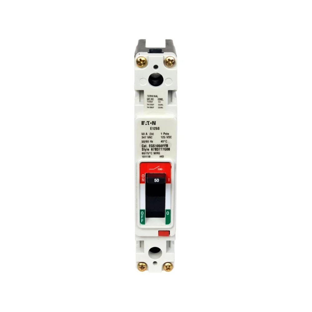 EATON EGS1125FFB G Molded Case Circuit Breaker, Eg-Frame, Eg, Complete Breaker, Fixed Thermal | BH9BYP