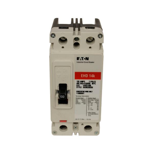 EATON EHD2100A06 C Complete Molded Case Circuit Breaker, F-Frame, Ehd, Complete Breaker | BH9CYA