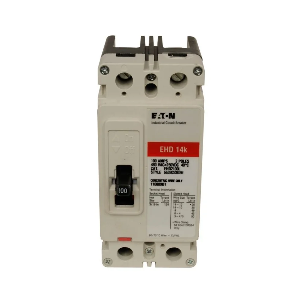 EATON EHD2080A06 C Complete Molded Case Circuit Breaker, F-Frame, Ehd, Complete Breaker | BH9CWZ