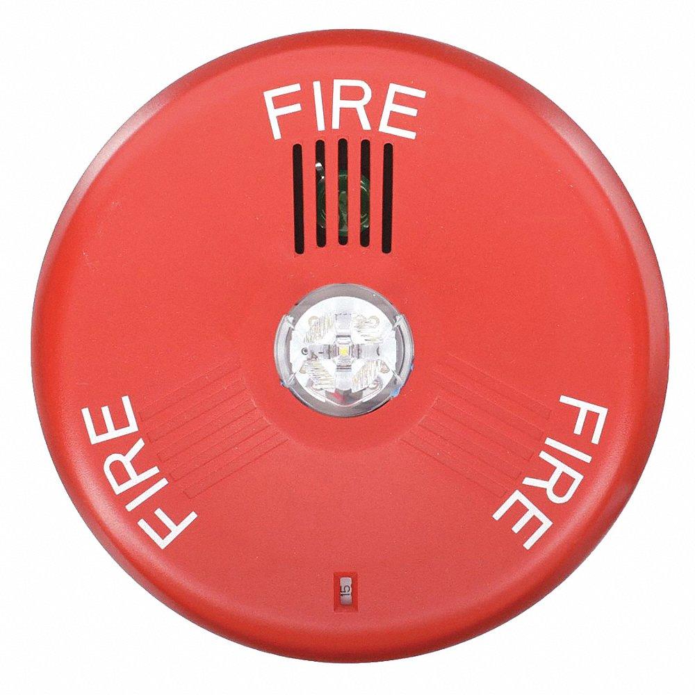 EATON ELHSRC Eluxa Horn Strobe, 24 V, 86 Dba Decibels, Indoor, Ceiling, 1.91 Inch Ht, 6.27 Inch Width | CP4AQE 797FG1