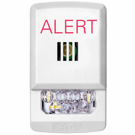 EATON ELHSW-AL Eluxa Horn Strobe, 24 V, 86 Dba Decibels, Indoor, Wall, 1.57 Inch Ht, 2.76 Inch Width | CP4AQJ 797FG5