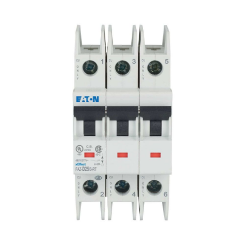 Mcb, 3 Pole, 25A, D Curve Ring Terminal