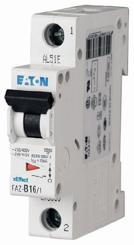 Circuit Breaker Thermomagnetic Din Rail Mount, D Curve, 1 Pole, 7 A