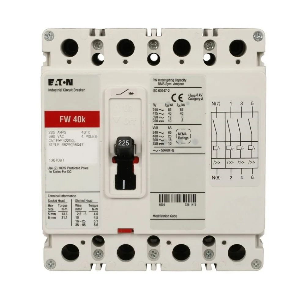 EATON FWF4200L C Complete Molded Case Circuit Breaker C F-Frame Molded Case Circuit Breake | BH9TCZ