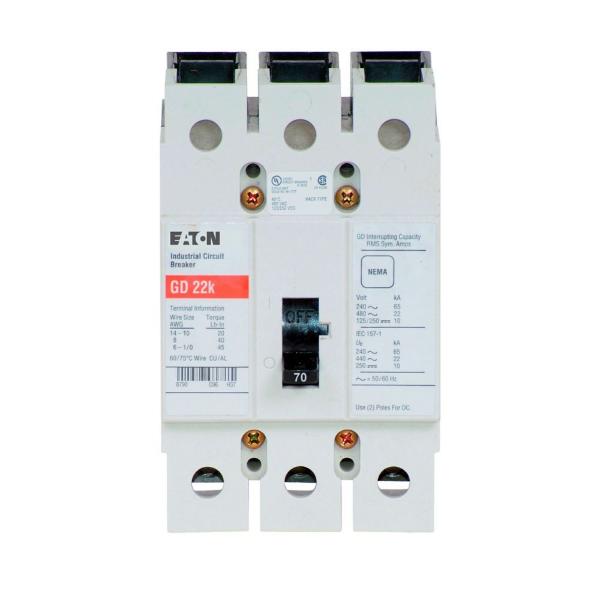 EATON GD3070DA3 C Complete Molded Case Circuit Breaker, G-Frame, Gd | BH9TMT