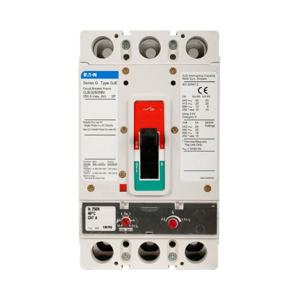EATON GJE3250NN G Molded Case Circuit Breaker, Jg-Frame, Gj, Frame Only | BH9VKD