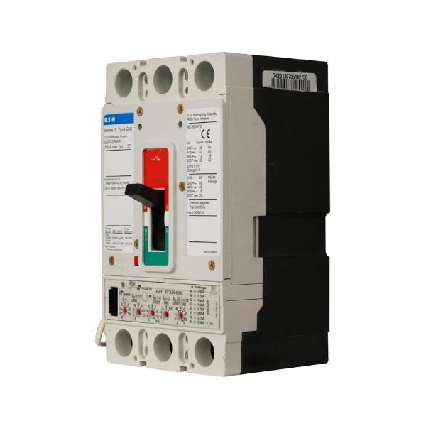 Molded Case Circuit Breaker, Jg-Frame, 3-Pole, 50A, 600 Vac, Line And Load End Caps