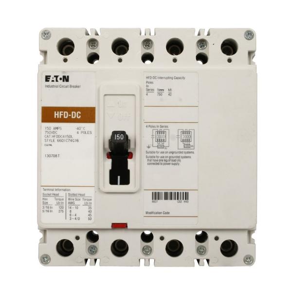 EATON HFDDC4020L C Dc/Pvgard Complete Molded Case Circuit Breaker-Frame, Hfd, Complete Breaker | BH3CBA