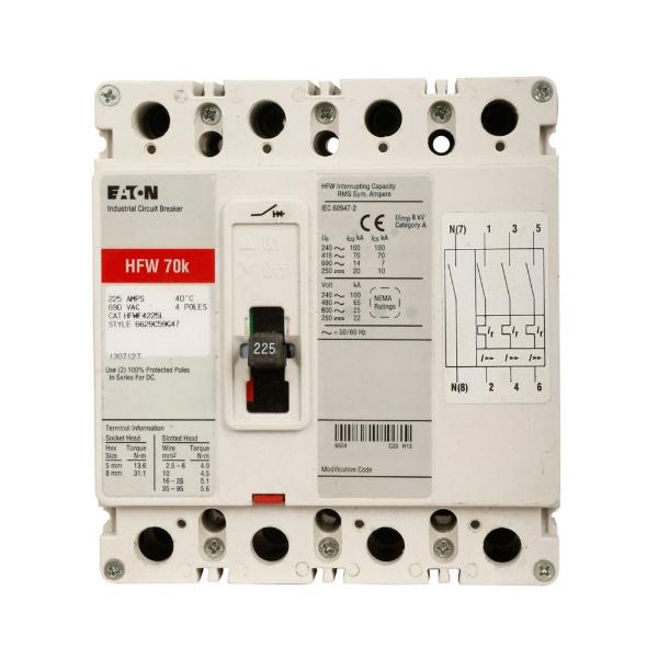 EATON HFWF4200LS C Complete Molded Case Circuit Breaker, F-Frame, Hfwf, Complete Breaker | BH3CNZ