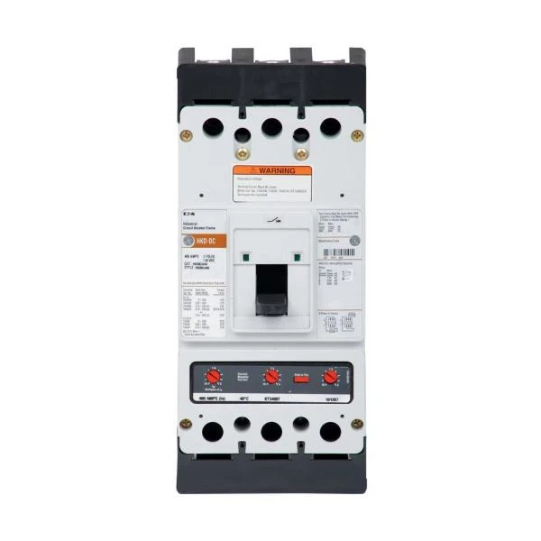 EATON HKDDC3300WA07S41 Molded Case Circuit Breaker, 600 VAC, 300 A, 42 kA, 3 Poles, Shunt Trip | BH3DKE