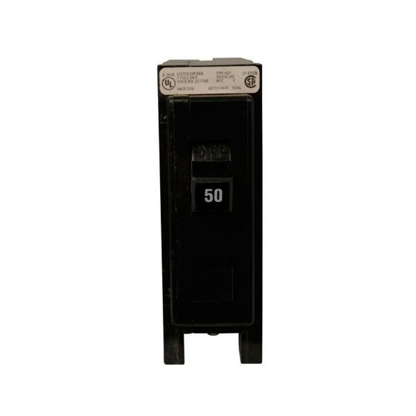 EATON HQP1055R6 Quicklag Industrial Thermal-Magnetic Circuit Breaker, Hqp, 120/240V, 55A, Plug-On | BH3LWC