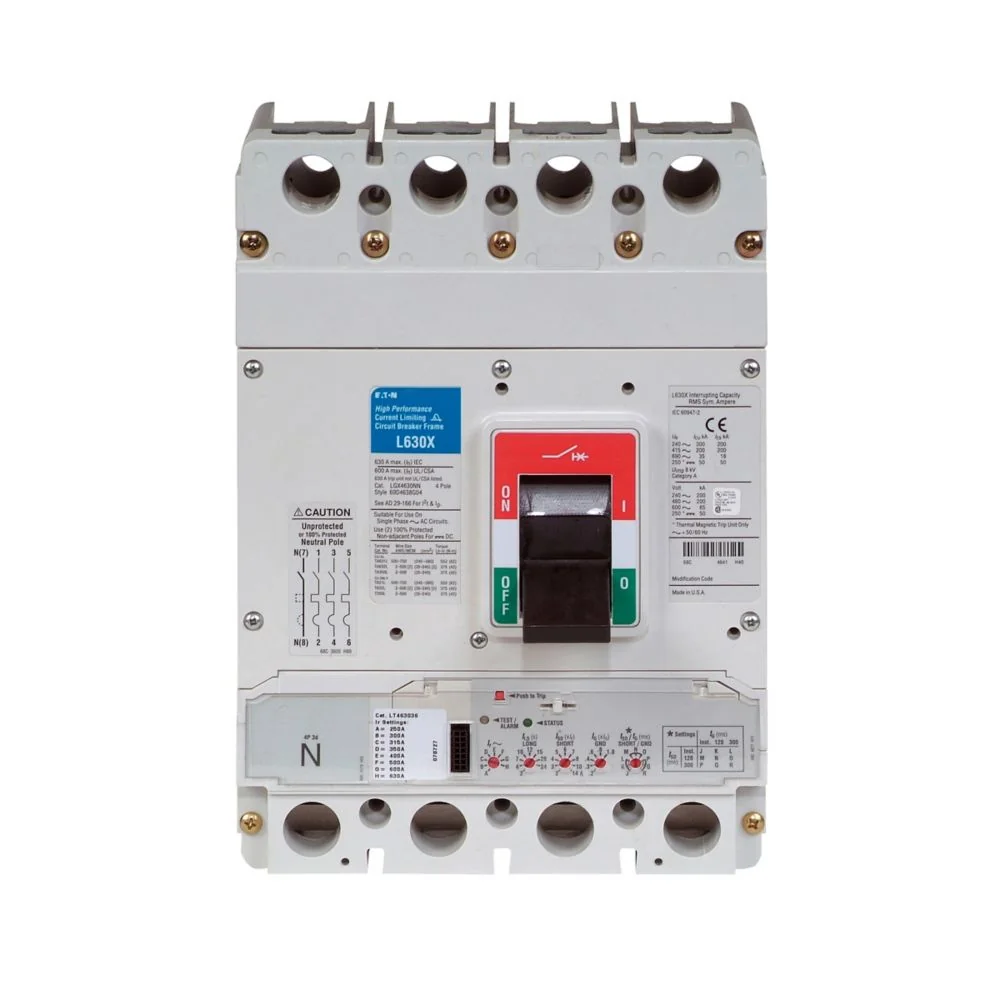 EATON LGE963033G G Molded Case Circuit Breaker, Lg-Frame, Lg, Complete Breaker, Digitrip 310 Rms | BH4MPN