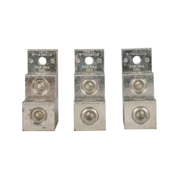 EATON LK3R9FN Rotary Disconnect Line And Load Terminal Lugs, 3 Lugs, Cu/Al Cable | BH4PZW