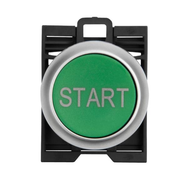 EATON M22-D-G-GB1 Pushbutton, Start, Green Actuator, Silver Bezel, Ip67, Ip69K | BH4REF