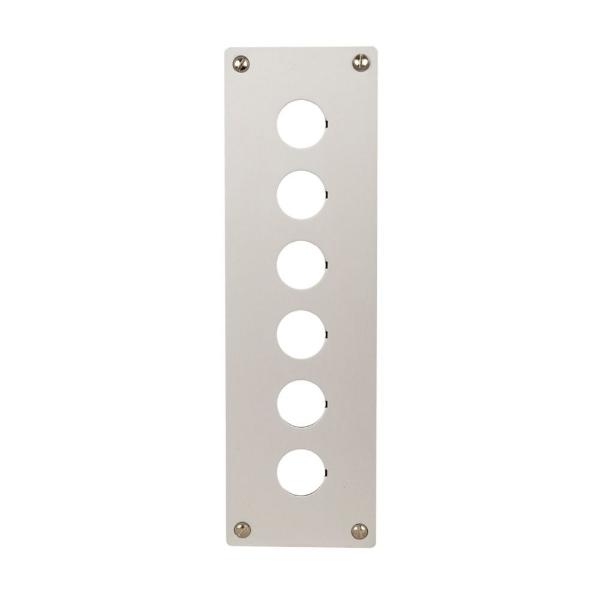 EATON M22-E6 M22 Pushbutton Mounting Plate, M22 Modular Pushbutton Aluminum Flush Mounting Plate | BH4RQD