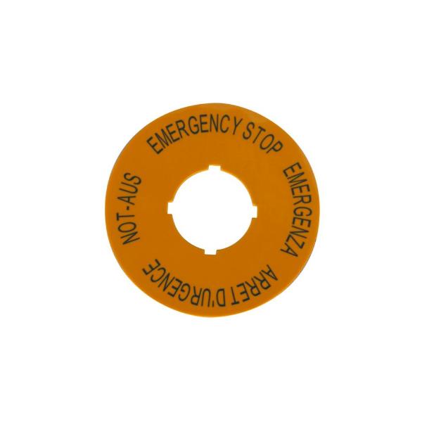 EATON M22-XAK1 M22 Pushbutton Legend Plate, M22 Modular Pushbutton Legend Plate, Complete, 22.5 Mm | BH4VAE