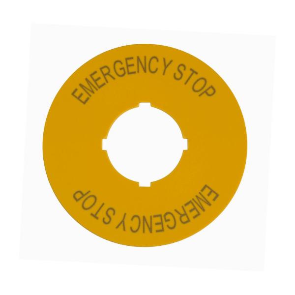 EATON M22-XAK5 M22 Pushbutton Legend Plate, M22 Modular Pushbutton Legend Plate, Complete | BH4VAB