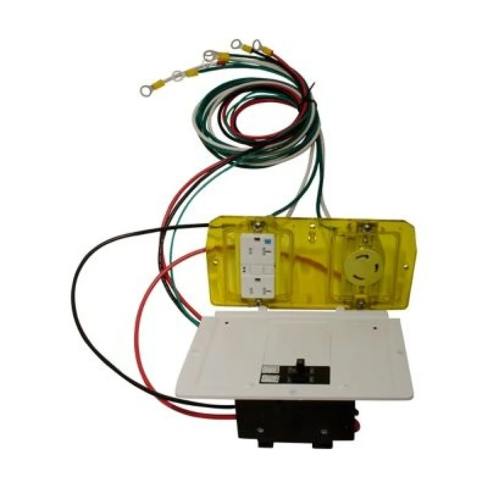 EATON MPL1121A Power Pedestal Amber Faceplate Assembly, 30 A-20Gfi Faceplate, Amberse | BH4YKU