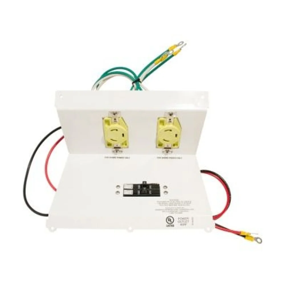 EATON MPL1135A Power Pedestal Faceplate, 30 A-30 A Faceplate, Includes Breakers | BH4YLM