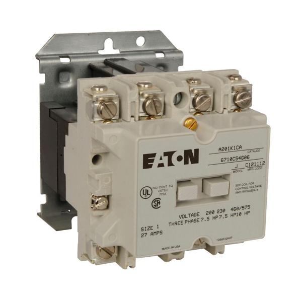 Eaton A201K1C8 | Motor Control Contactor, A201 - Contactor, Size 1 ...