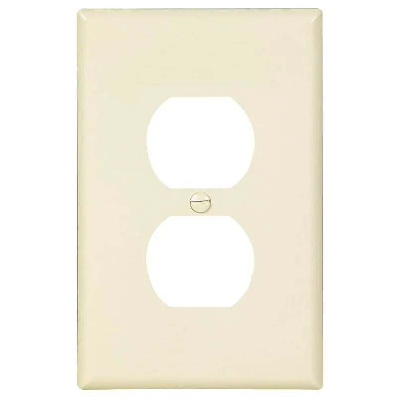 EATON PJ8LA Single and Duplex Receptacle Wallplate, 478 Inch L, 318 Inch W, 1 Gang, Polycarbonate | CY6ZWM