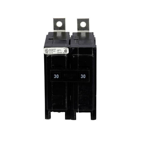 Circuit Breaker, 240 VAC, 30A, 22 kA Interrupt, 2P, Non-Interchangeable Trip
