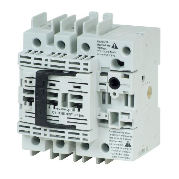 EATON R4H3030FCCSN Rotary Disconnect Switch, 30 A, Class Cc Fuses, Three-Pole Plus Switched Neutral | BH6PCL