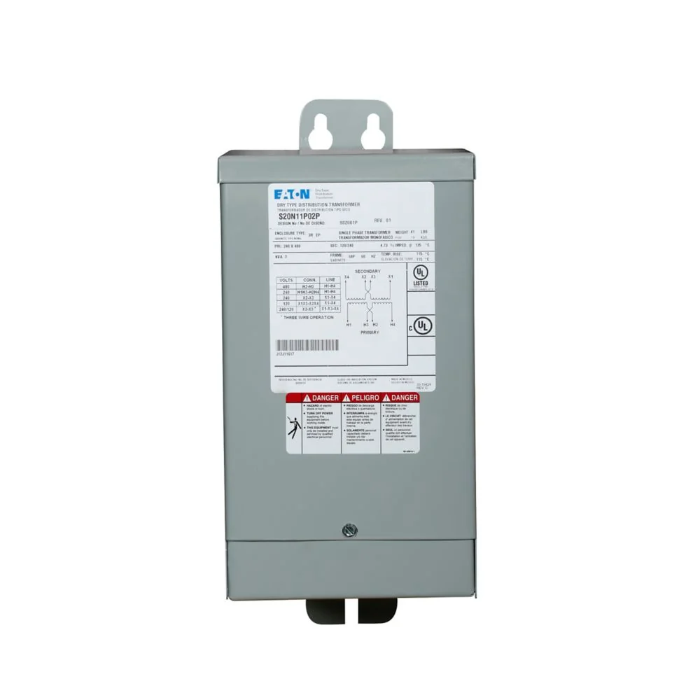EATON S20N11P01P General Purpose Encapsulated Transformer, Ep, Copper, Nema 3R, 67P, 60 Hz, 180Ckva | BH6TKA