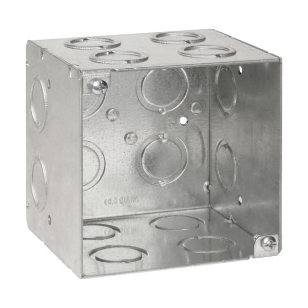 EATON TP413 Crouse-Hinds Square Outlet Box, 1/2", 3/4", 4", Conduit | CA4APH