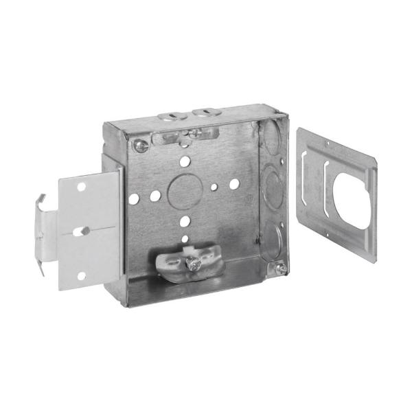 EATON TP444MSB Crouse-Hinds Square Outlet Box, 1/2, 4, Msb, 4, Nm Clamps, Welded, 1-1/2 | CA4AQD