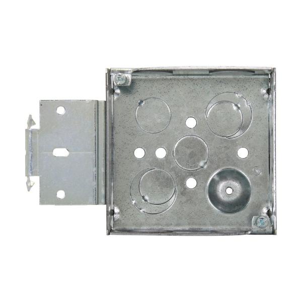 EATON TP467MSB Crouse-Hinds Square Outlet Box, 1/2, 1/2, 3/4 E, 4, Msb | CA4AQX