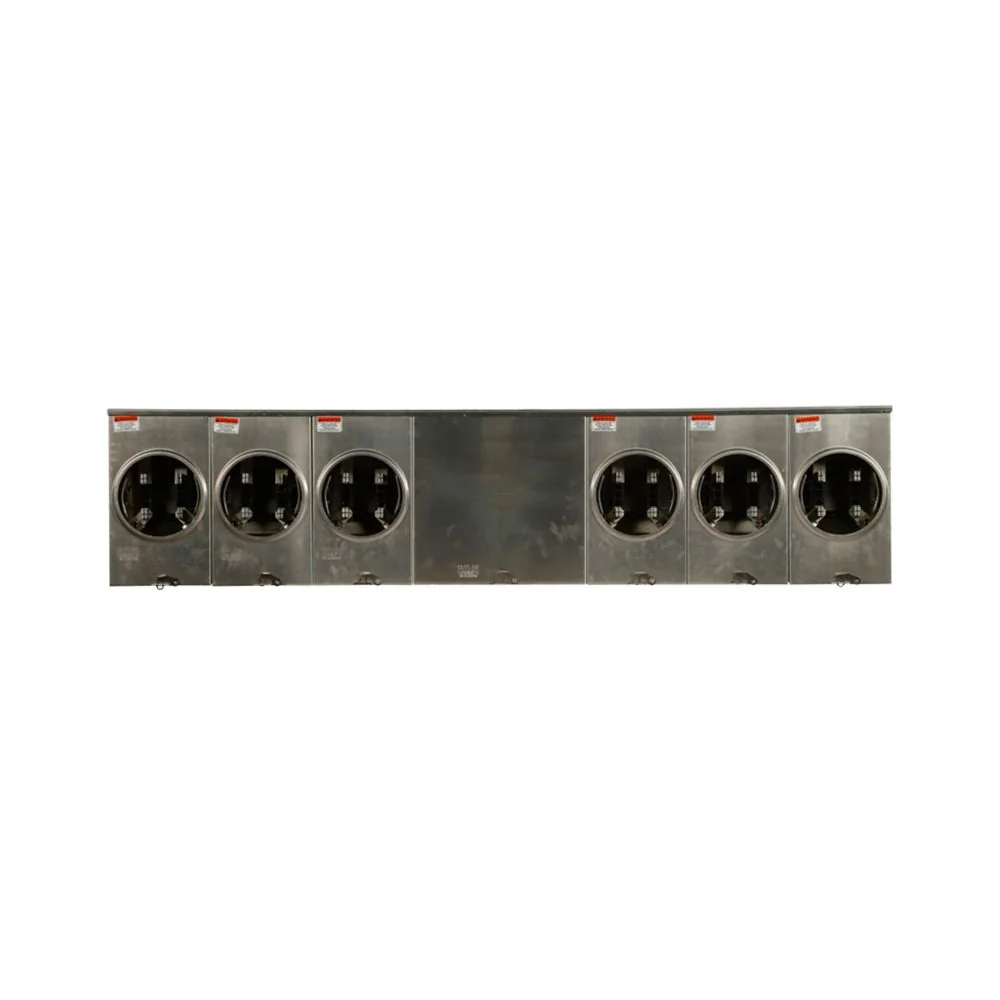 EATON UAT6R2392TTCH Meter Socket, Multi Position Resi Service, 200A, Over/Under, Large Hub Open | BH7TME