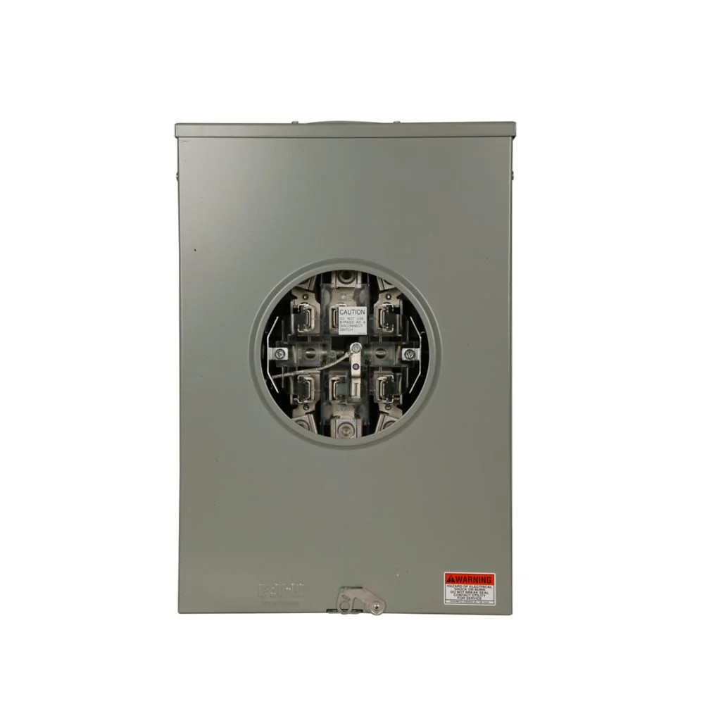 EATON UBTE7213TCH Meter Socket, Comm, 200A, Over/Under, Large Hub Openmil, 7-Jaw, 3-Ph | BH7TPN