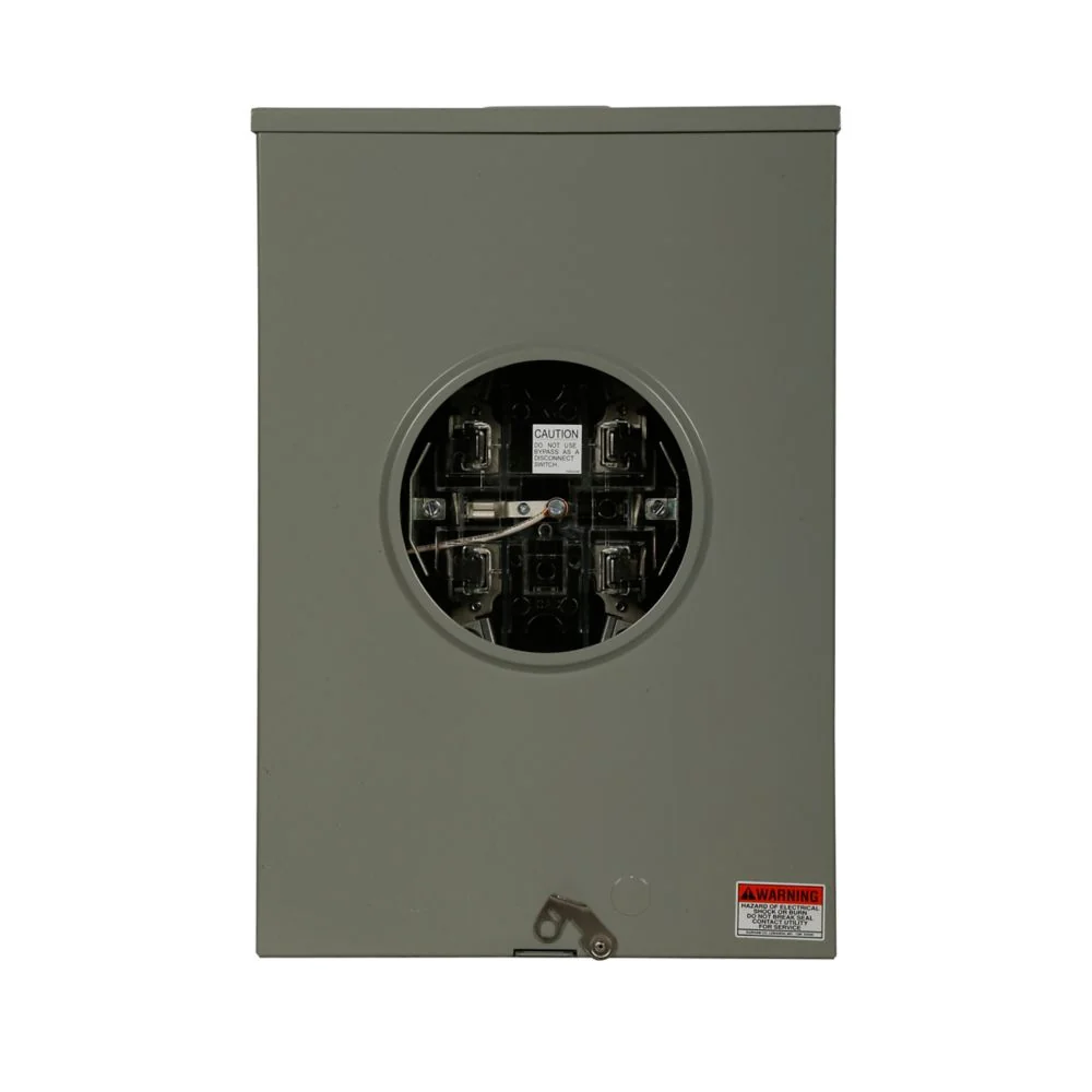 EATON UGE4213CCCCH Meter Socket, Comm, 200A, Over/Under, 3-5/16 Inch Hub Cover Plate, #6-350 Kcmil, 4-Jaw | BH7TTR