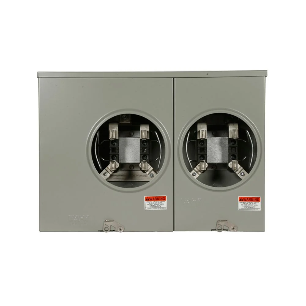 EATON UHT2R1421BCH Meter Socket, Multi Position Resi Service, 125A, Over/Under, Small Hub Open, #6-250 Kcmil | BH7TVN