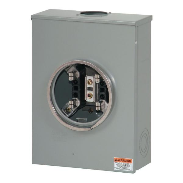 EATON URTRS213BE Meter Socket, 3 5/16 In Hub Opening, 200A, Overhead, 3-5/16 In Hub Opening, #6-350 Kcmil | BH7TZM