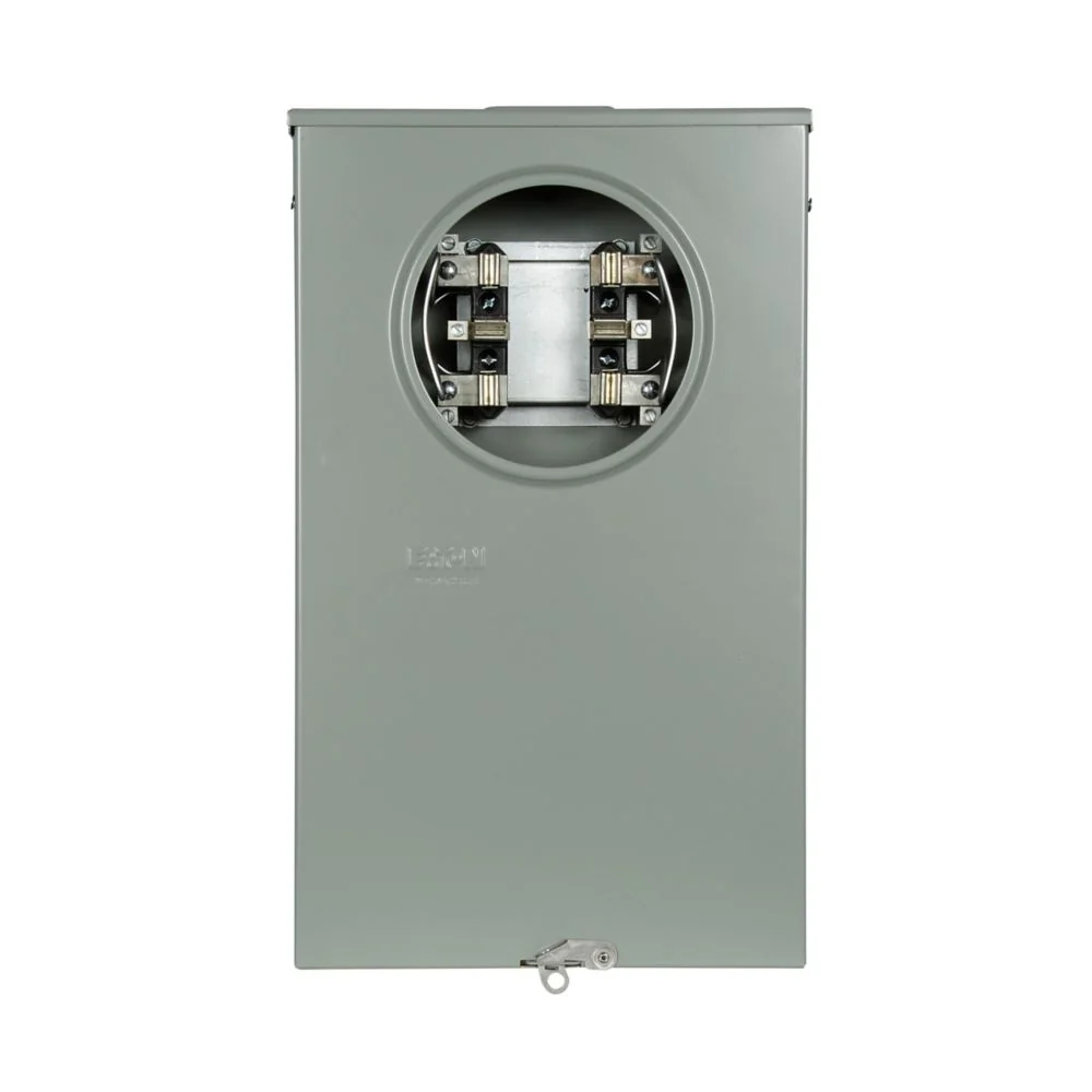 EATON USTL61C205CH Meter Socket, Instrument Rated Socket, 20A, Over/Under, Hub Cover Plate, Six-Jaw, 3-Ph | BH7UAC