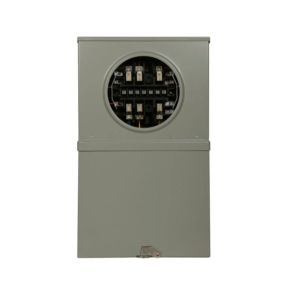 EATON USTS132B101CH Meter Socket, Instrument Rated Socket, 20A, O/U, 3-5/16 Inch Hub Opening, 13-Jaw | BH7UAN