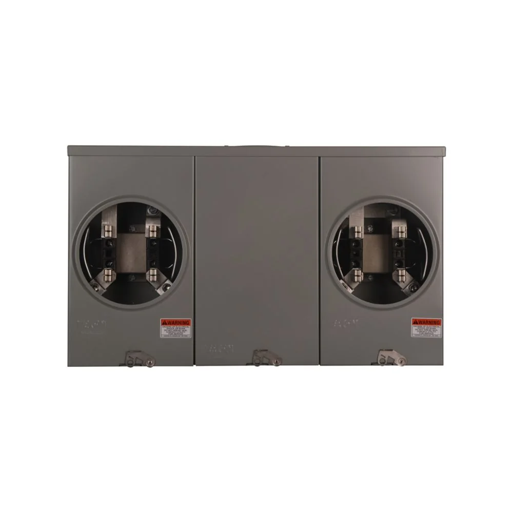EATON UT2R2332TCH Meter Socket, Multi Position Commercial Or Resi Service, 200A, Over/Under | BH7UBR