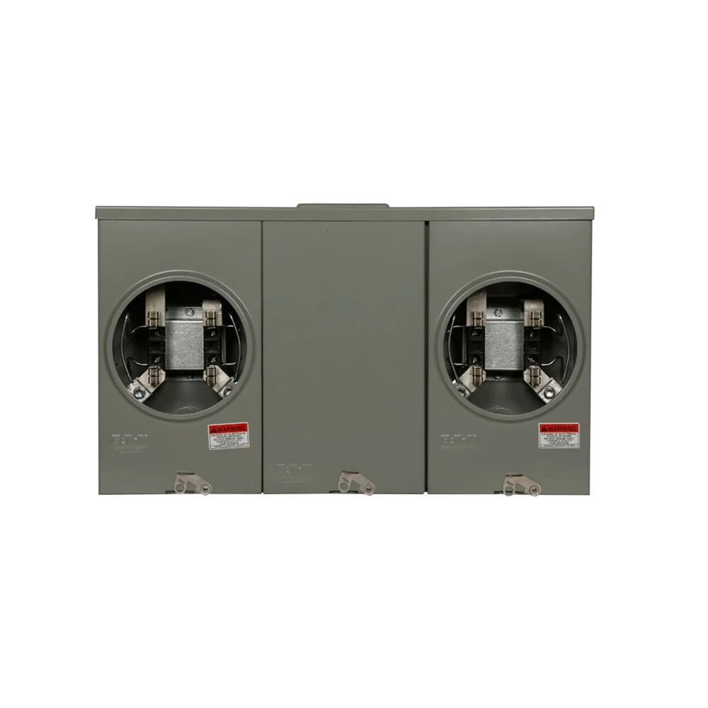 EATON UT2R2332UCH Meter Socket, Multi Position Commercial Or Resi Service, 200A, Over/Under | BH7UBZ