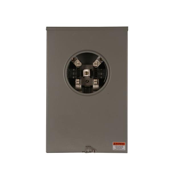 EATON UTRS2138BCH Meter Socket, 1-Pos Resi Service, 200A, Over/Under, 3-5/16 Inch Hub Open, #8-350 Kcmil | BH7UHY