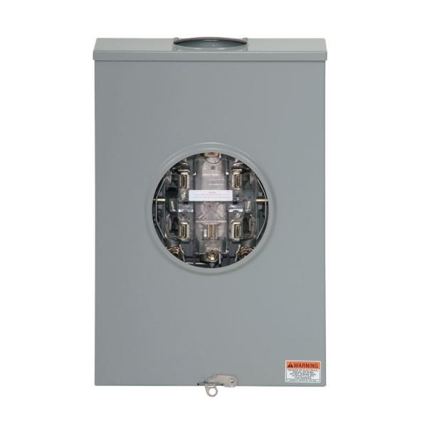 EATON UTTH5213TCH Meter Socket, 1-Pos Commercial Or Resi Service, 200A, Over/Under, Large Hub Open | BH7UKT