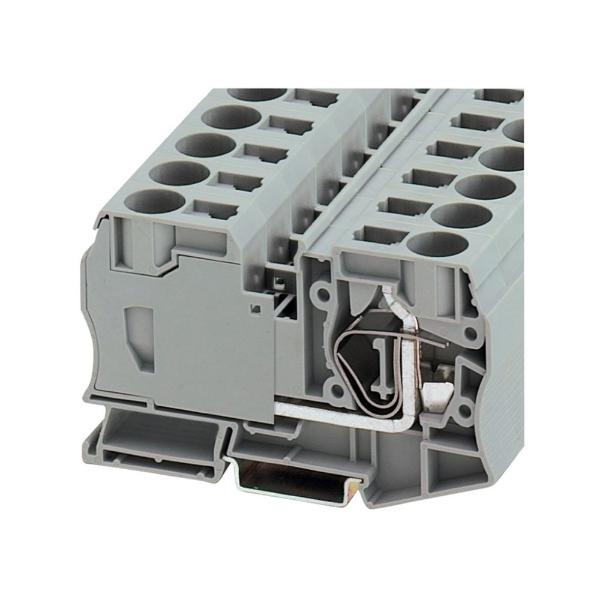 EATON XBUTT4RD Terminal Block, Screw Connection Double Level Blocks, IEC-Xb, Red | BH8ADN